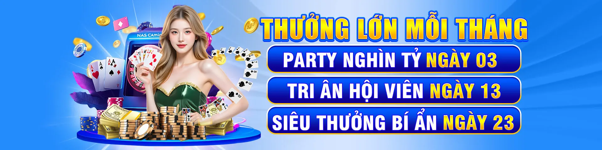 Sảnh casino trực tuyến sang trọng của 99kl code với ánh sáng xanh vàng